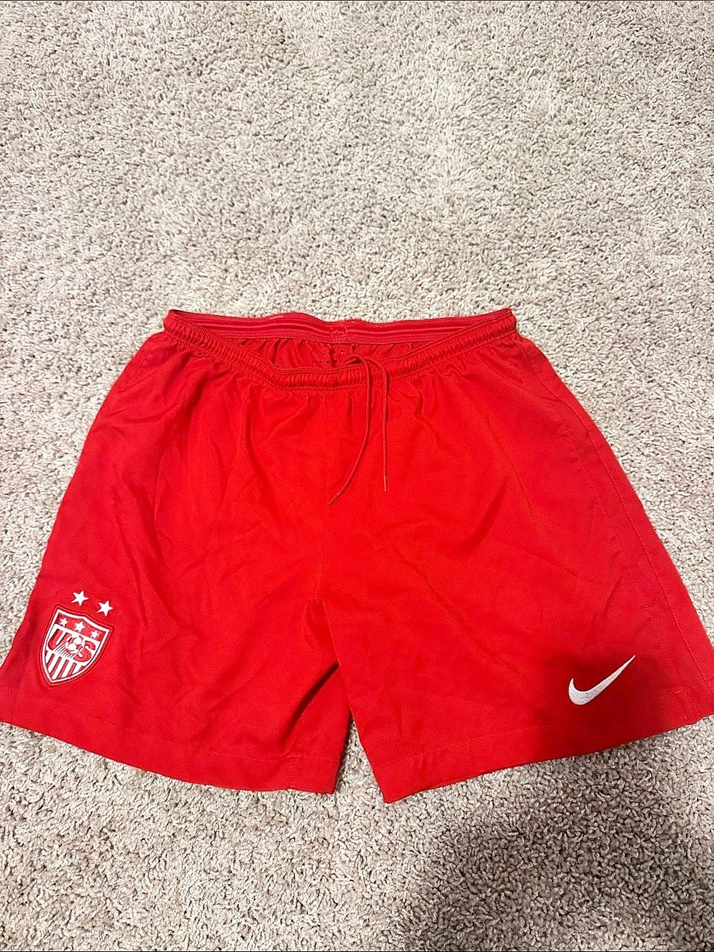 Nike USMNT Dri-FIT Soccer Shorts Men's Red Medium